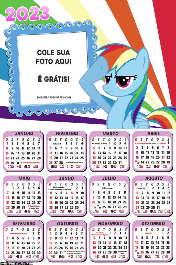 Calendário My Little Pony 2023