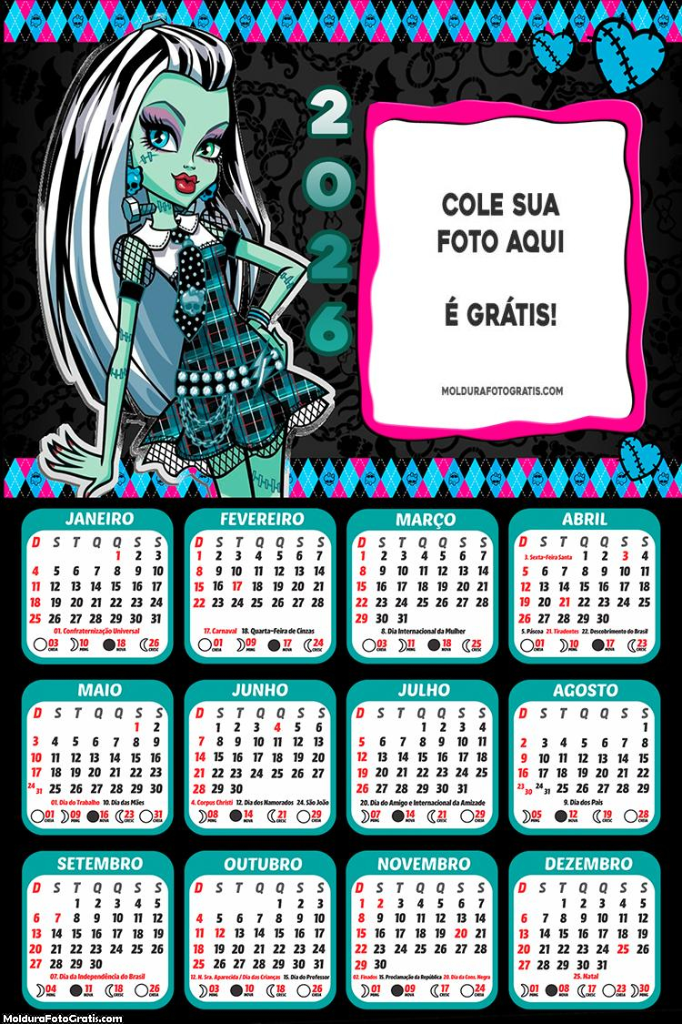 Calendário Frankie 2026