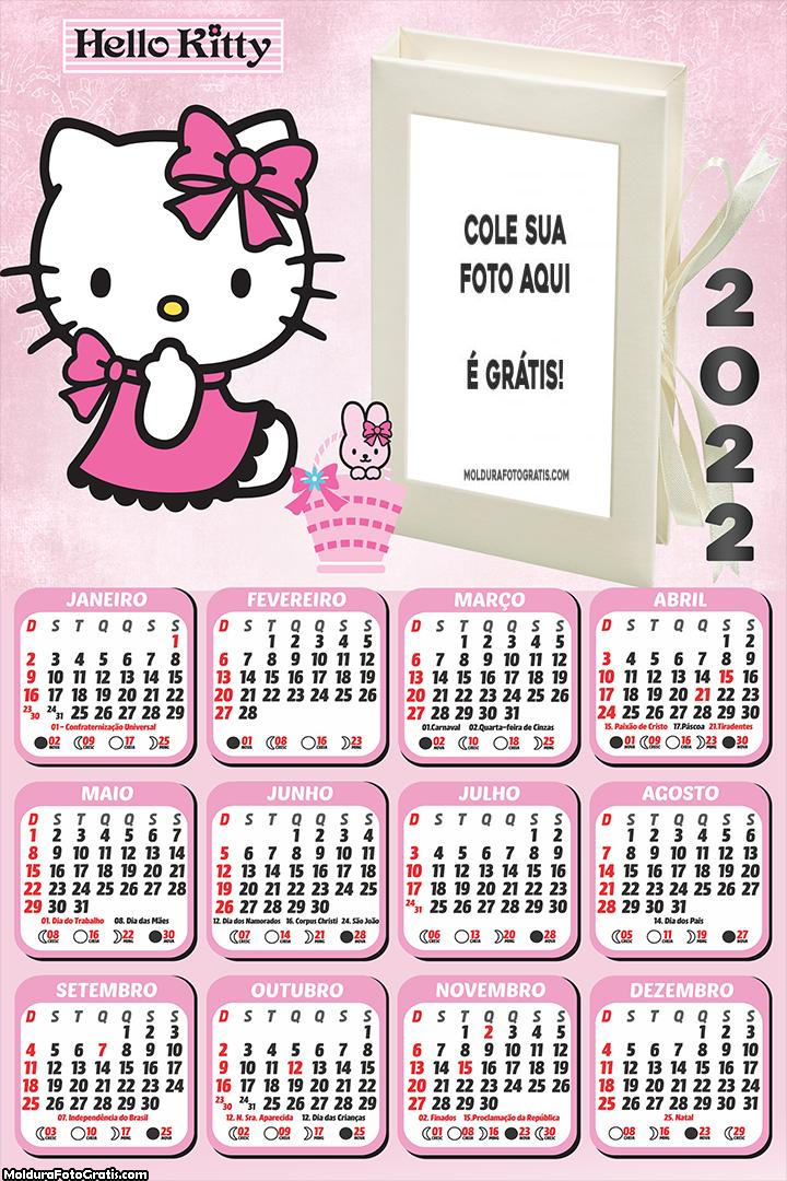 Calendário Hello Kitty 2022