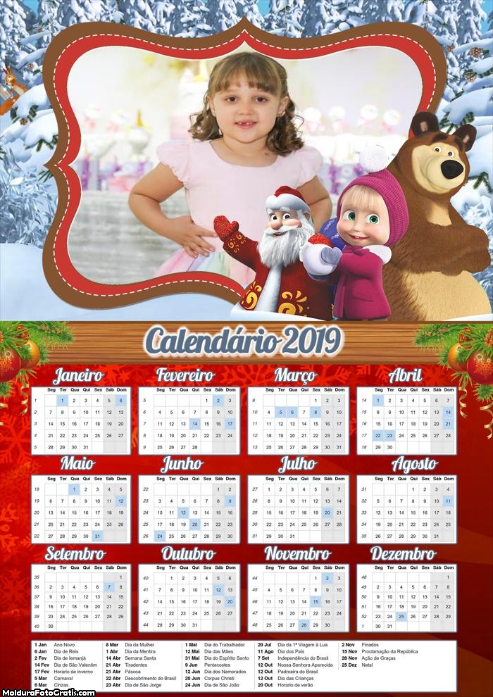 Calendário Natal Masha 2019