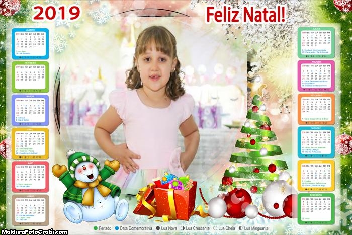 Calendário Felicidades no Natal 2019