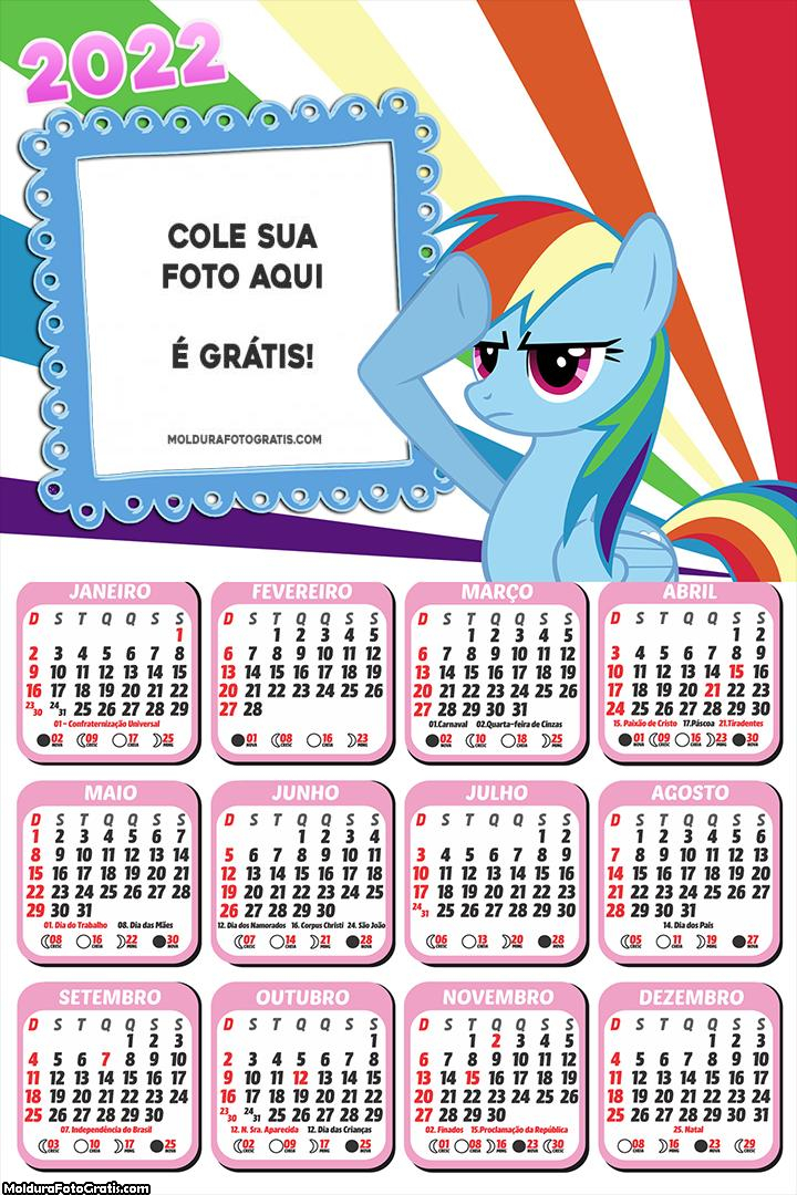 Calendário My Little Pony 2022