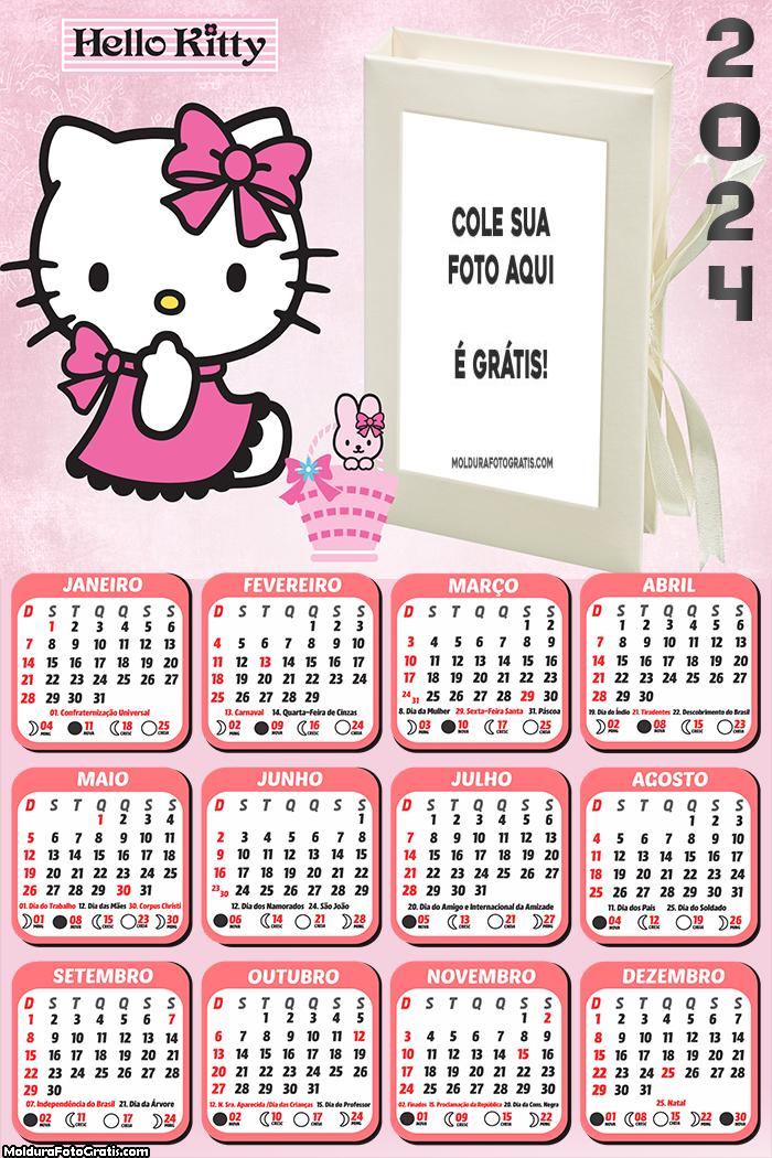Calendário Hello Kitty Super Style 2024