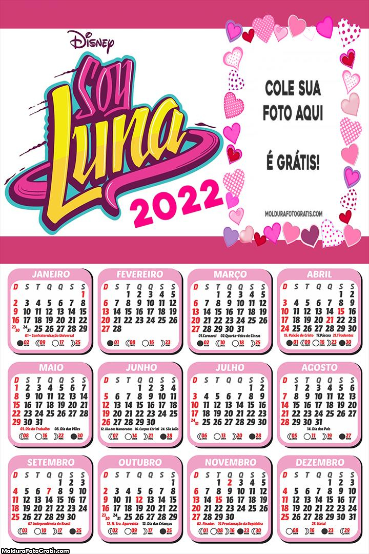 Calendário Sou Luna Patinadora 2022