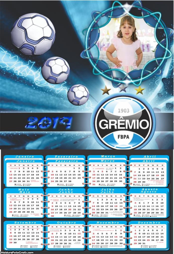 Calendário do Time GrÃªmio 2019