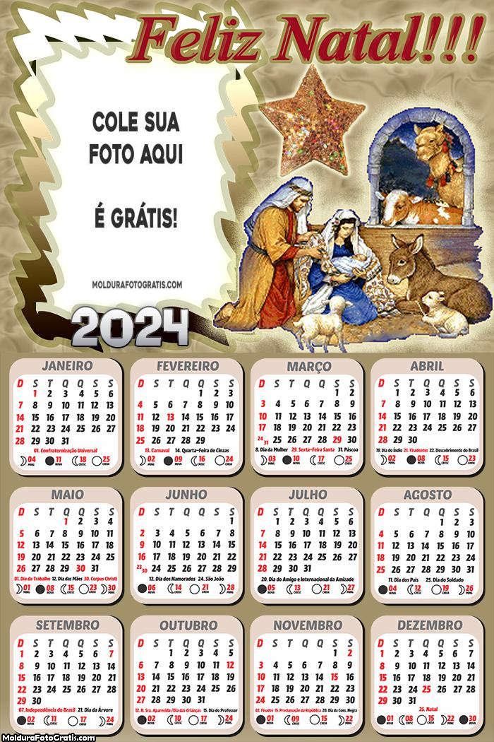 Calendário Presépio de Natal 2024