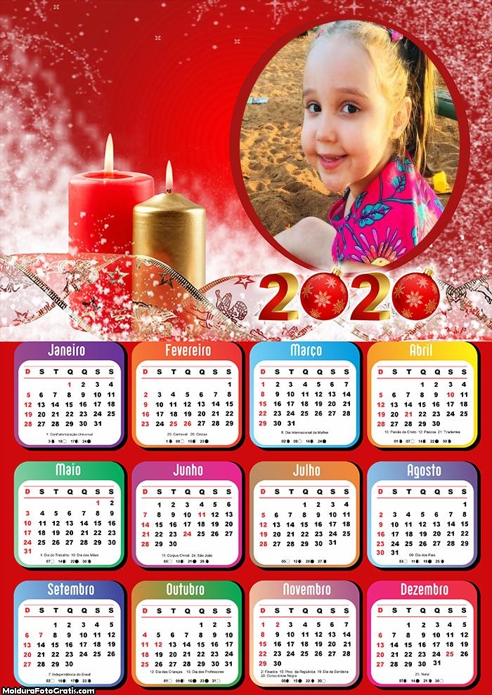 Calendário Velas Natalinas 2020