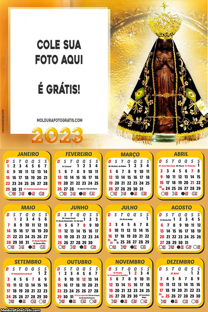 Calendário Nossa Senhora Aparecida 2023