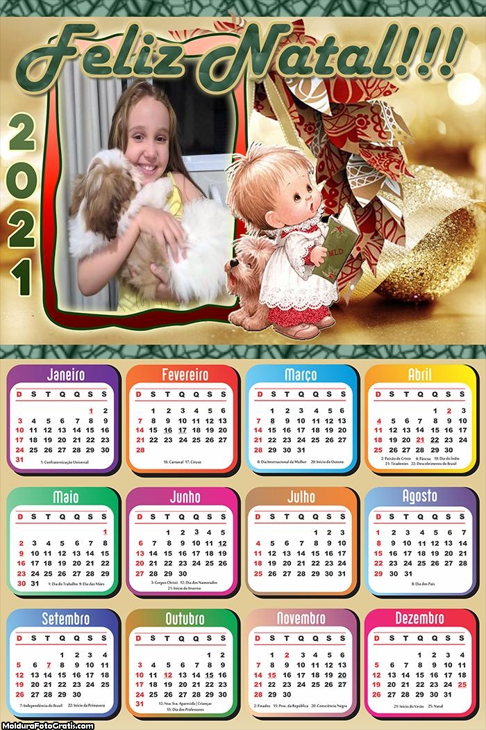 Calendário Canção Infantil Natalina 2021