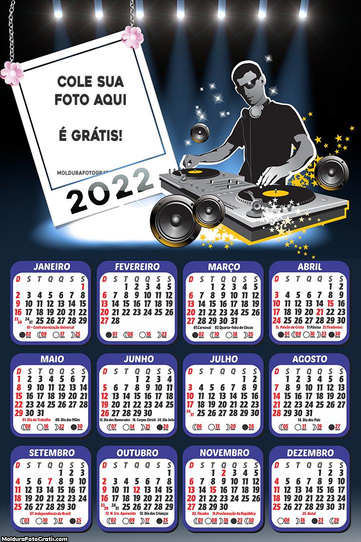 Calendário DJ 2022