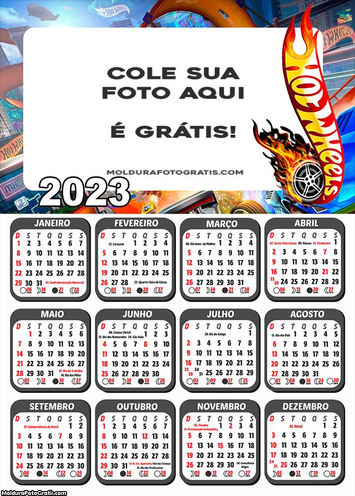 Calendário Hot Wheels 2023