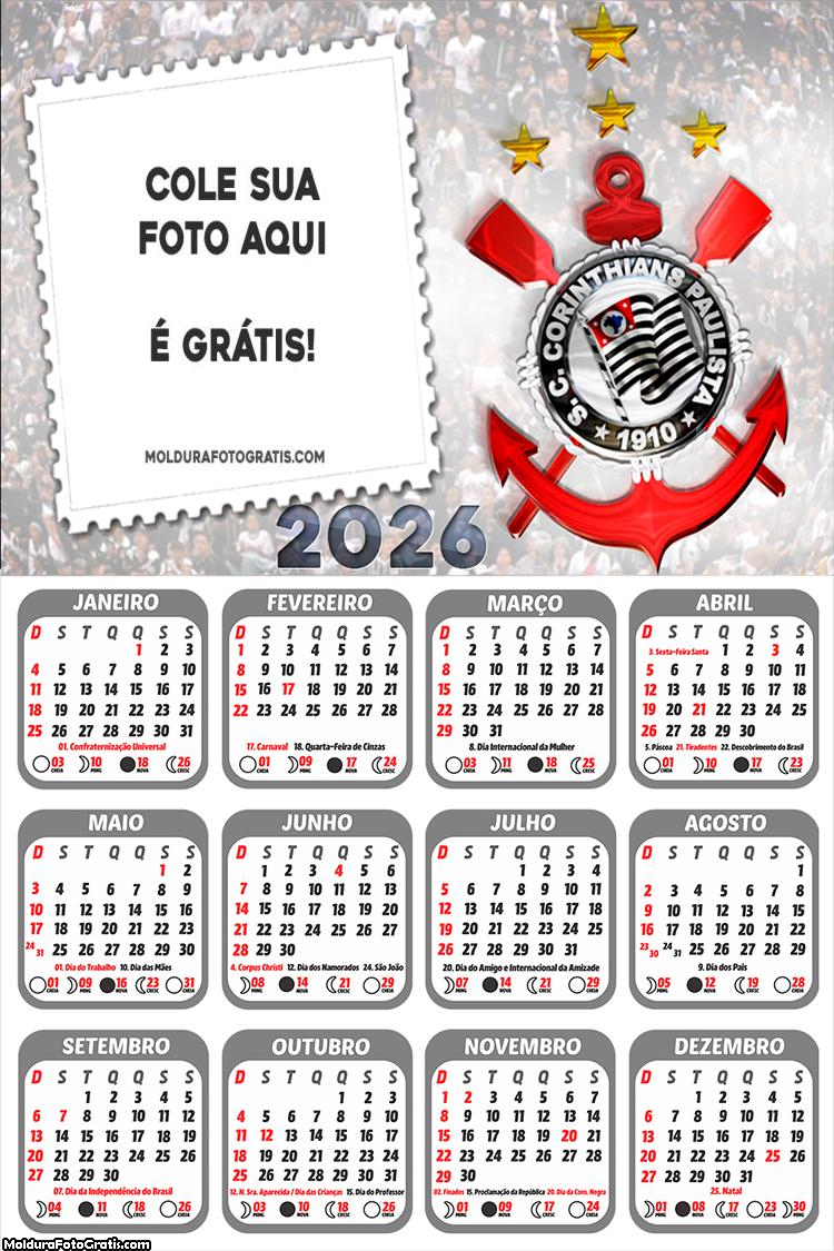 Calendário do Corinthians 2026