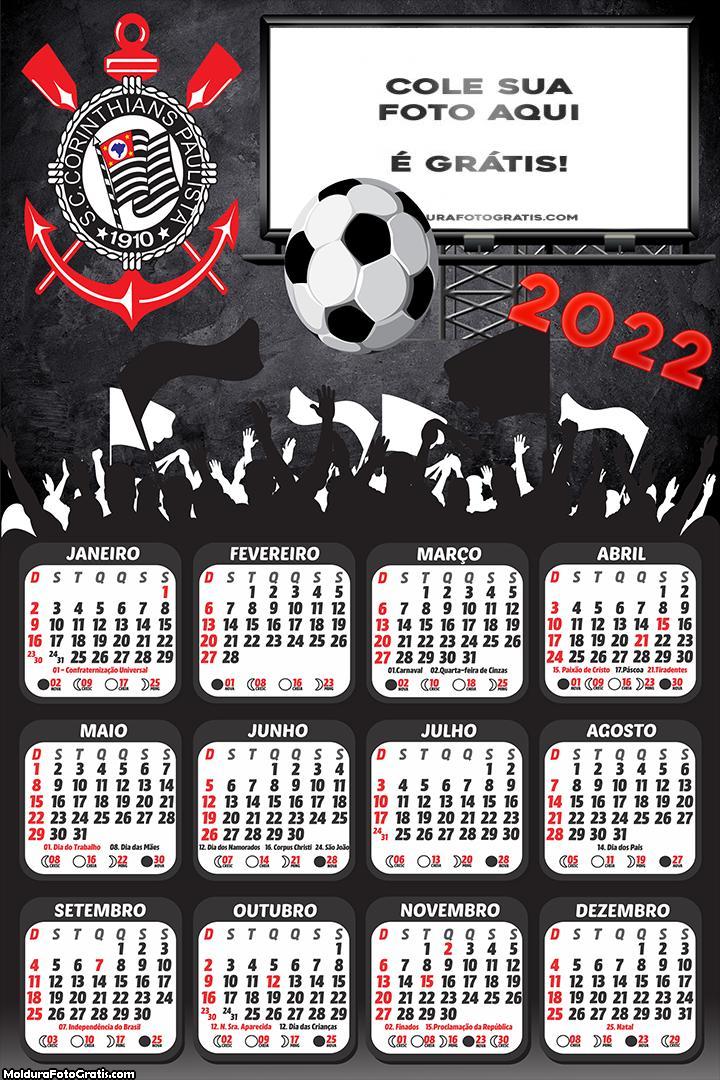 Calendário Corinthians Torcida do Timão 2022