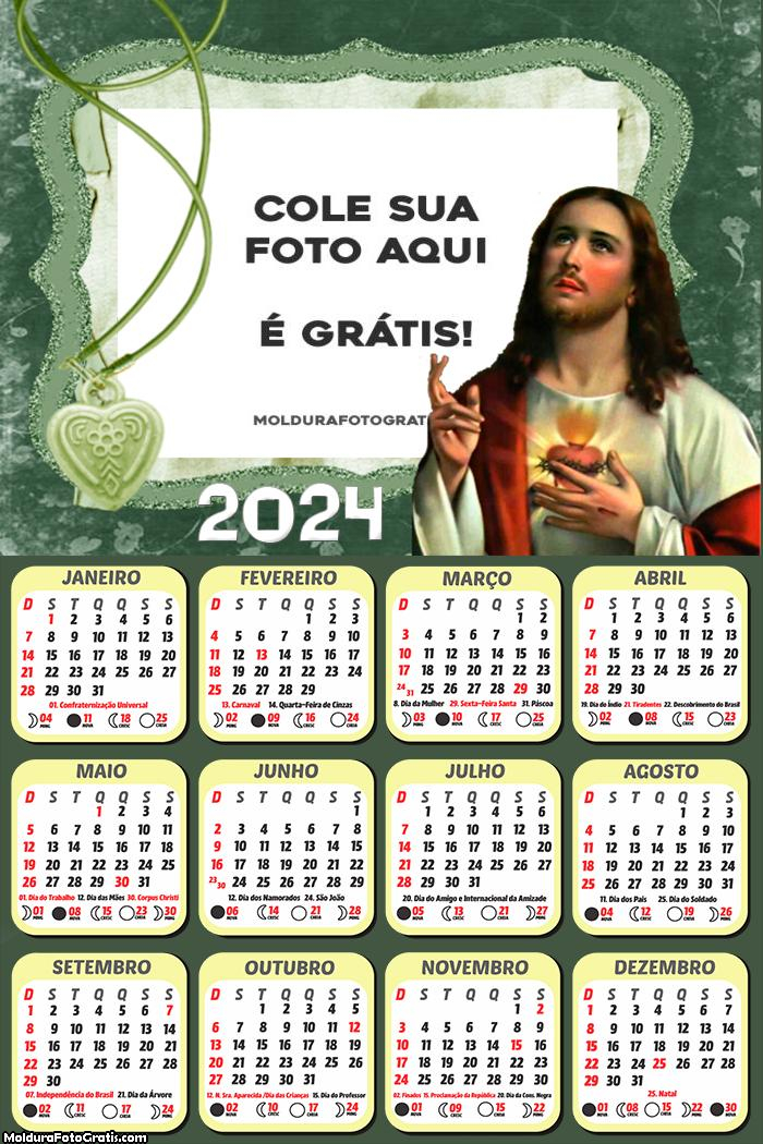 Calendário Jesus Nosso Senhor 2024