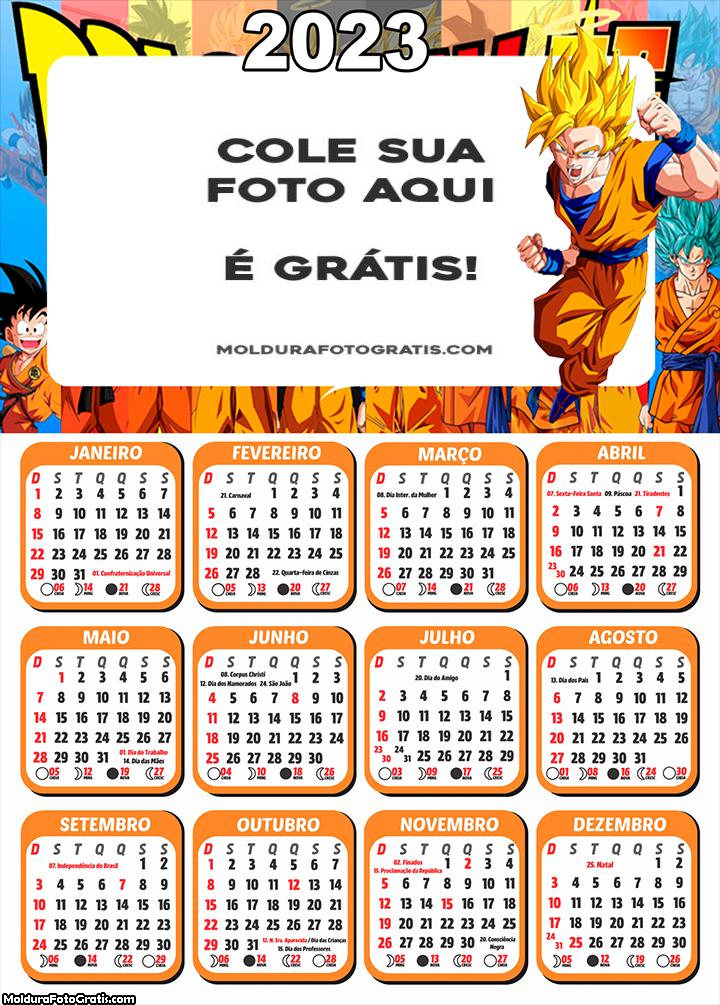 Dragon Ball - Calendários de parede 2023