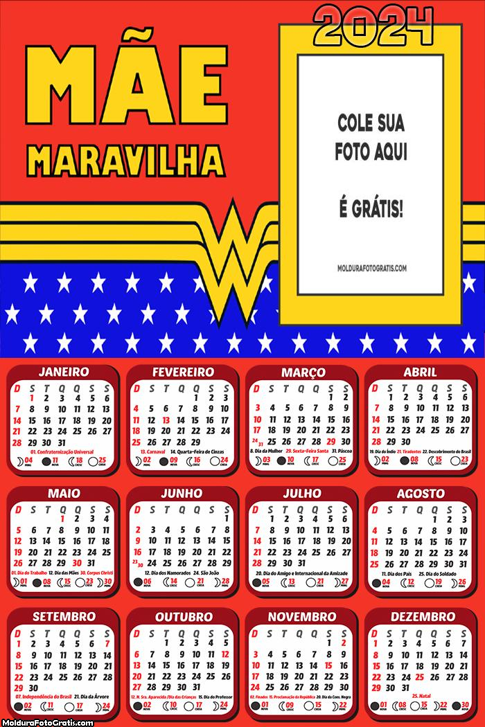 Calendário Mãe Maravilha 2024