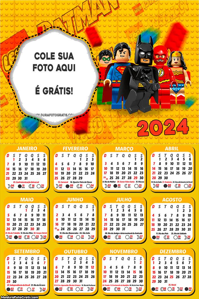 Calendário Batman LEGO 2024