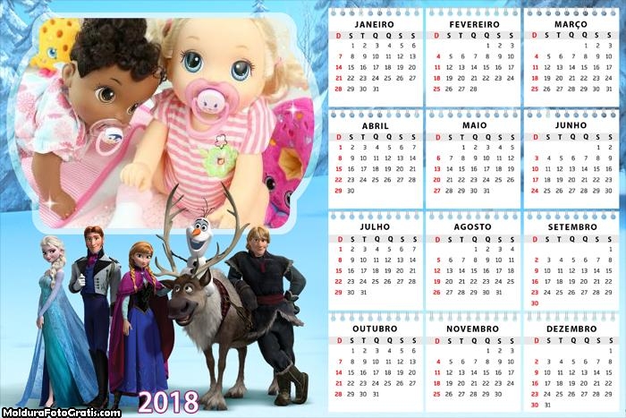 Calendário Frozen Fime 2018