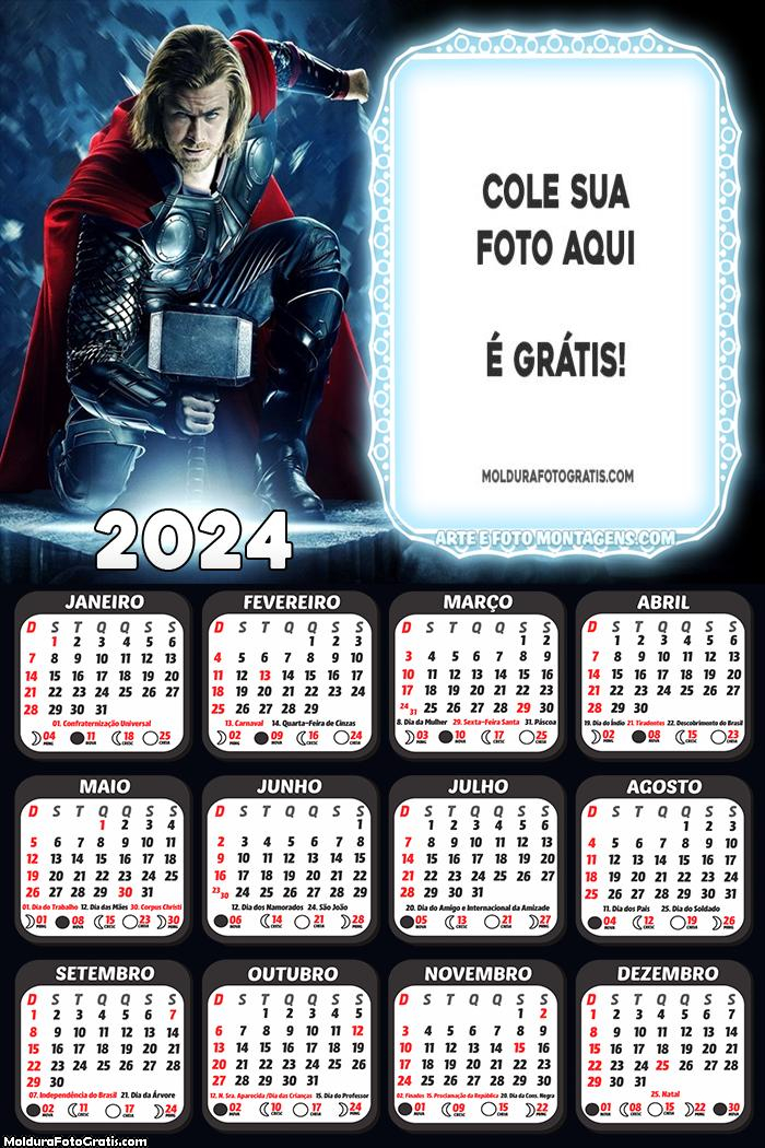 Calendário Thor Personagem 2024