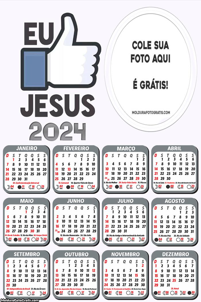 Calendário Eu Curto Jesus 2024