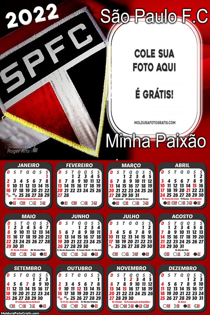 Calendário São Paulo Minha Paixão 2022