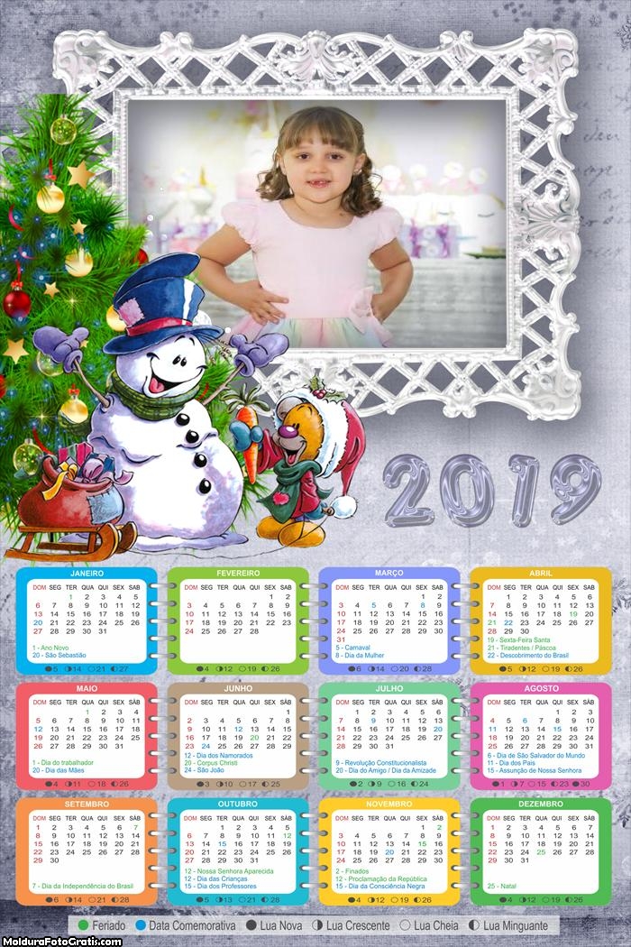 Calendário Natal Feliz 2019