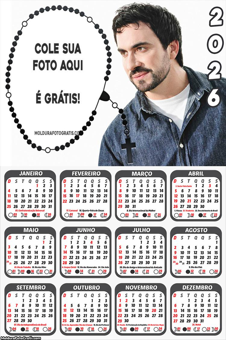 Calendário Padre Fábio de Melo 2026