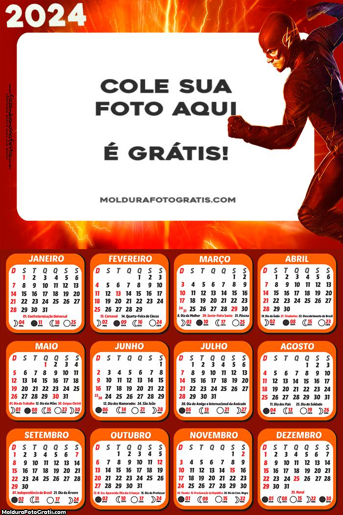 Calendário The Flash 2024