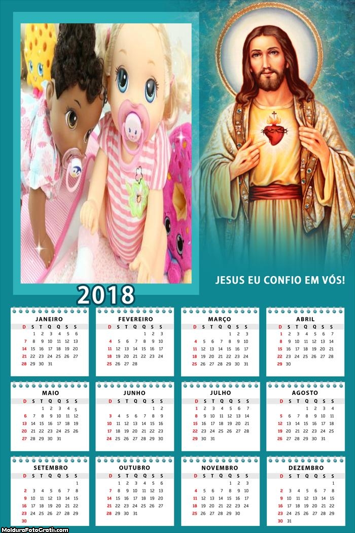 Calendário Senhor Jesus 2018