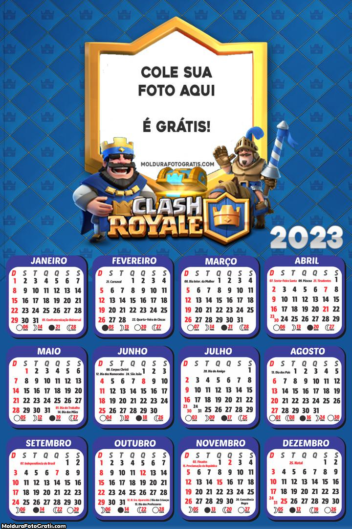 Calendário Clash Royale 2023