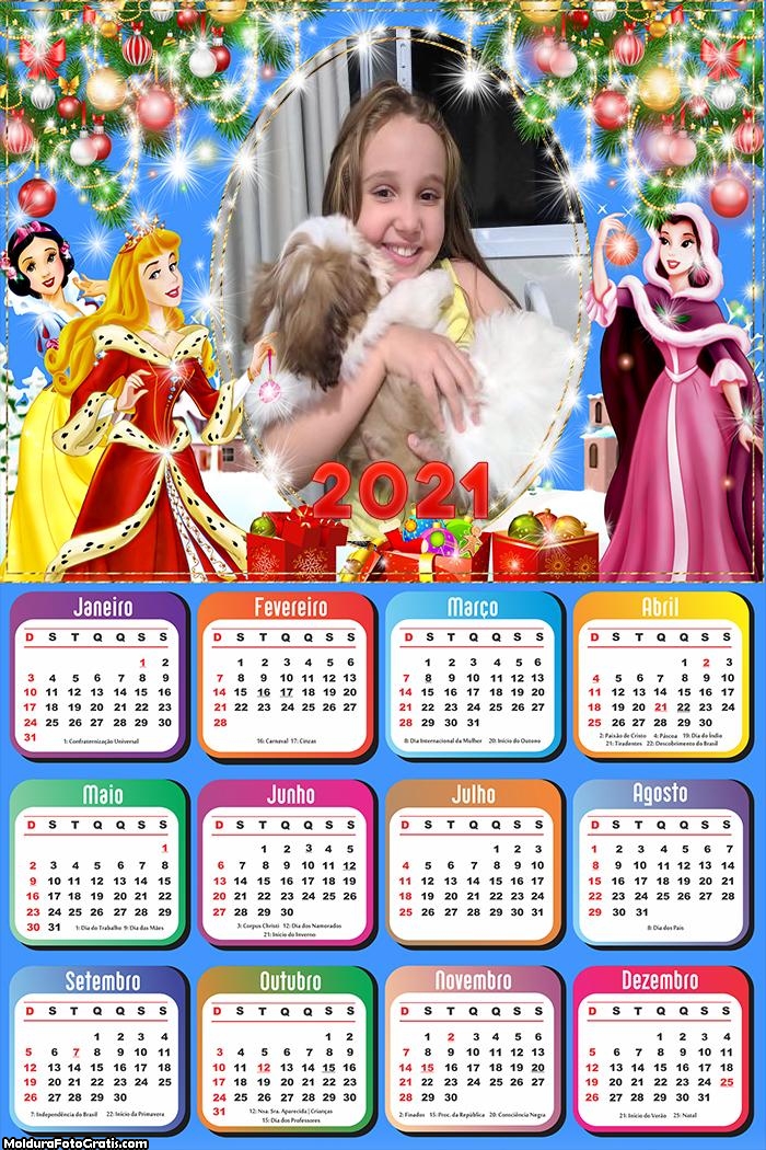 Calendário Natal Princesa da Disney 2021