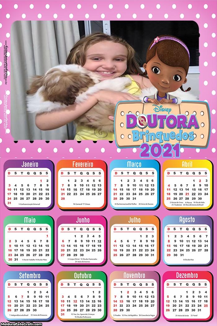 Calendário Doutora Brinquedos 2021