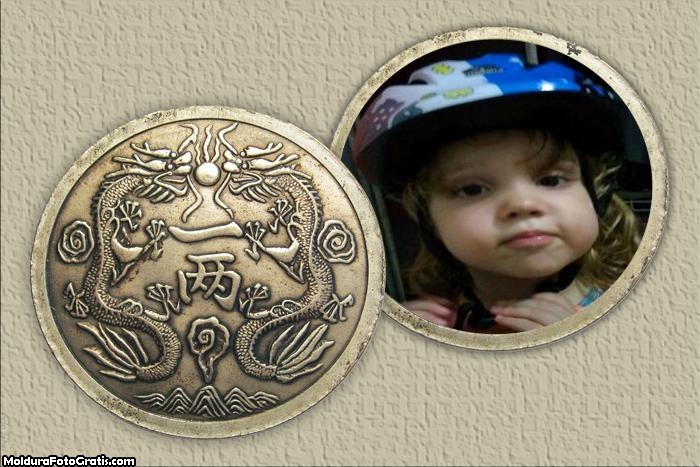 FotoMoldura Escudo De Dragões Oriental