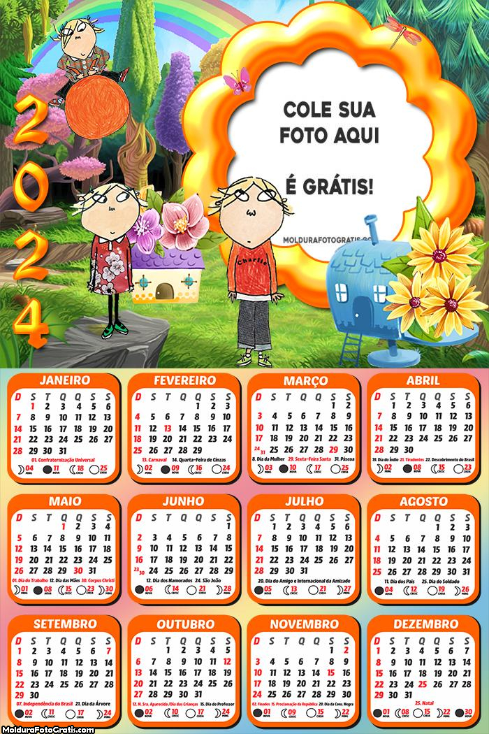 Calendário Charlie e Lola 2024