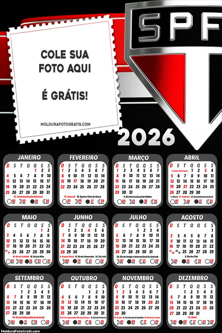 Calendário SPFC 2026