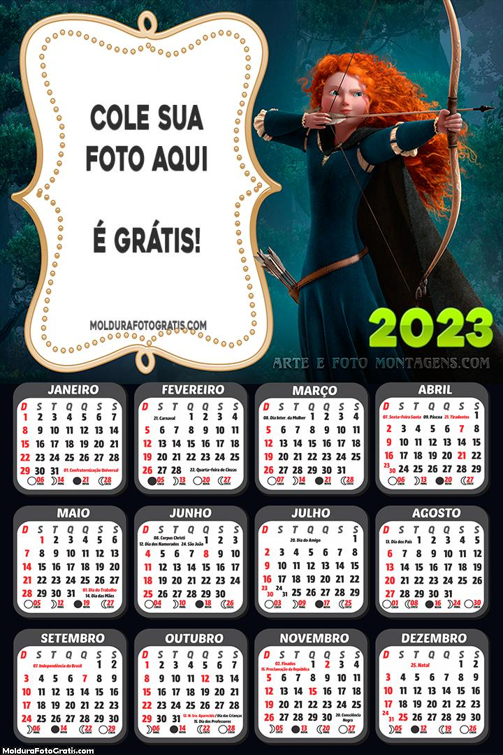 Calendário Merida Valente 2023