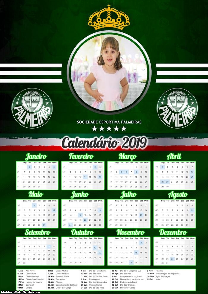 Calendário – Palmeiras