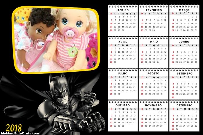 Calendário Batman 2018