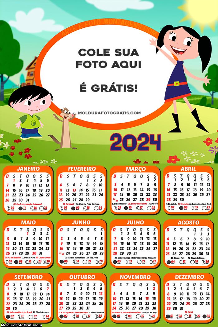 Calendário O Show da Luna 2024