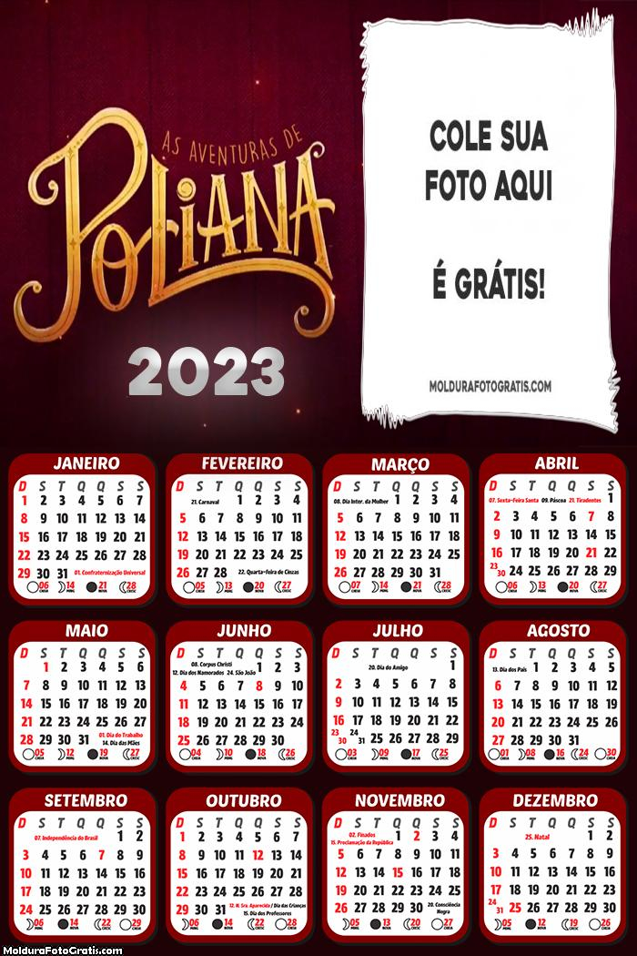 Calendário As Aventuras de Poliana 2023