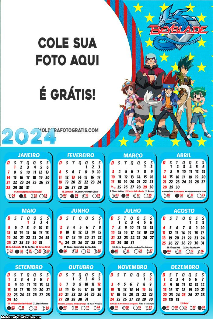 Calendário Beyblade 2024