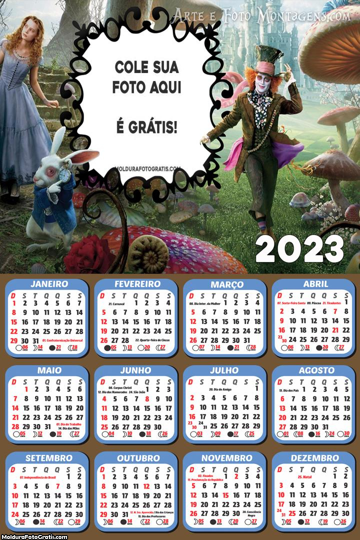 Calendário Alice Princesa 2023
