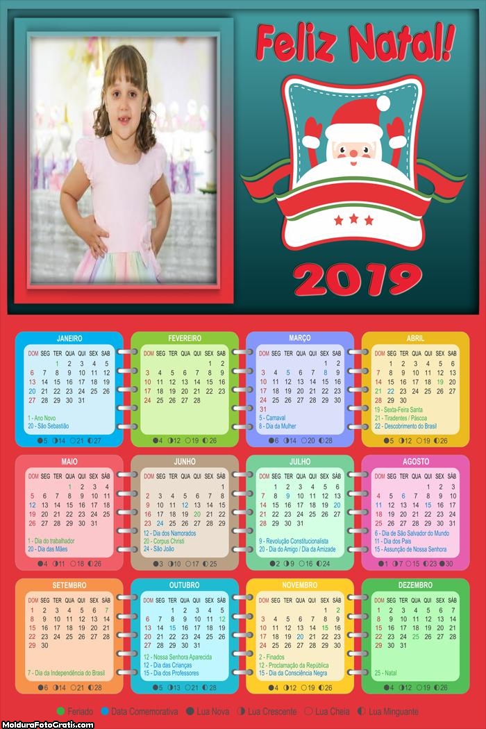 Calendário Cama do Papei Noel 2019