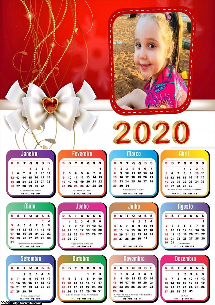 Calendário Laço Natalino 2020