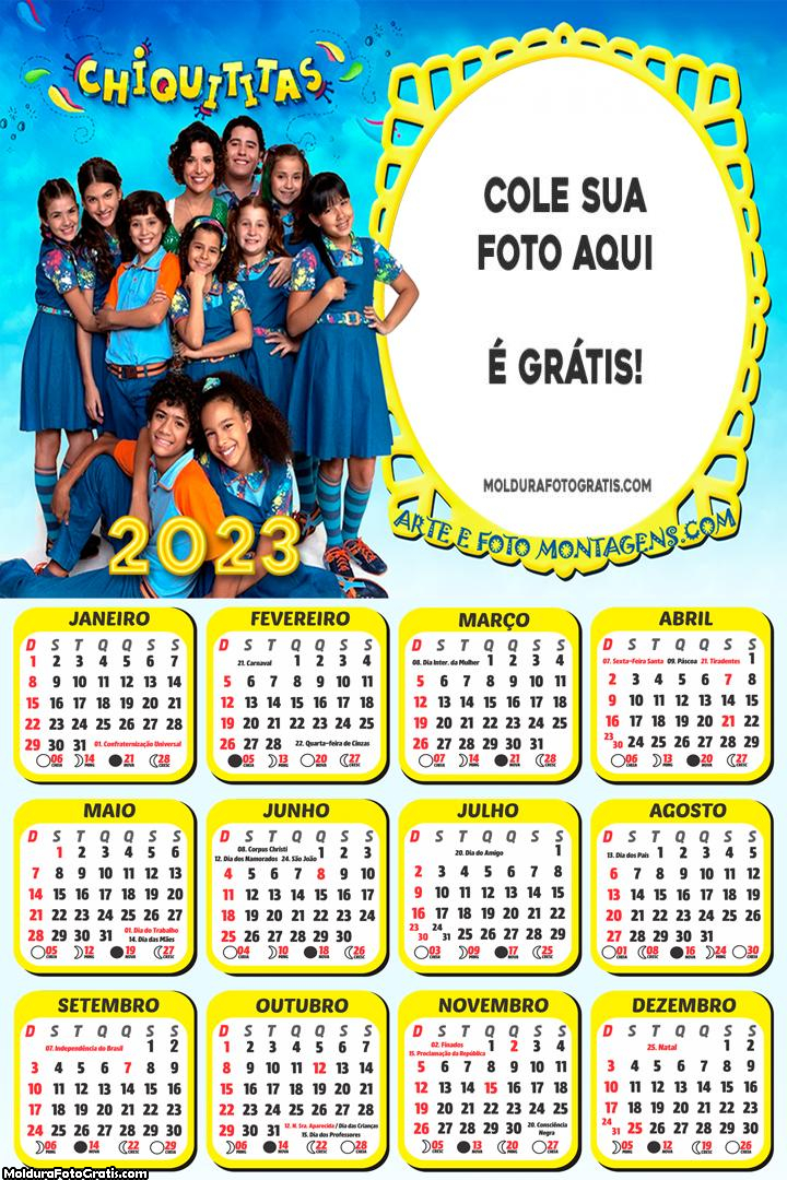 Calendário Chiquititas 2023