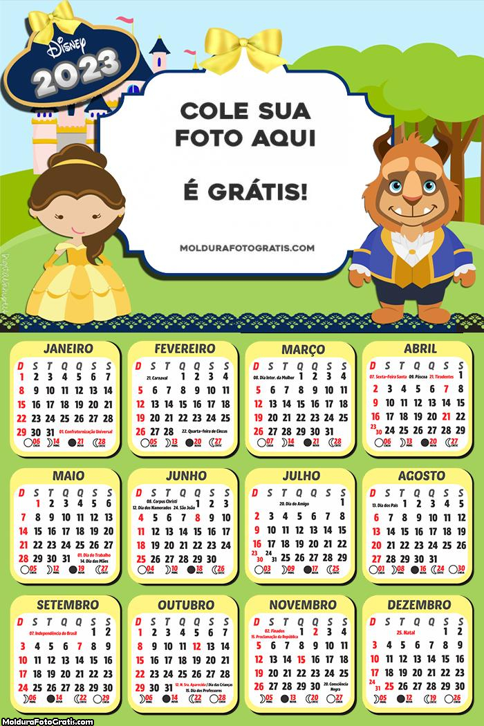 Calendário Bela e a Fera 2023