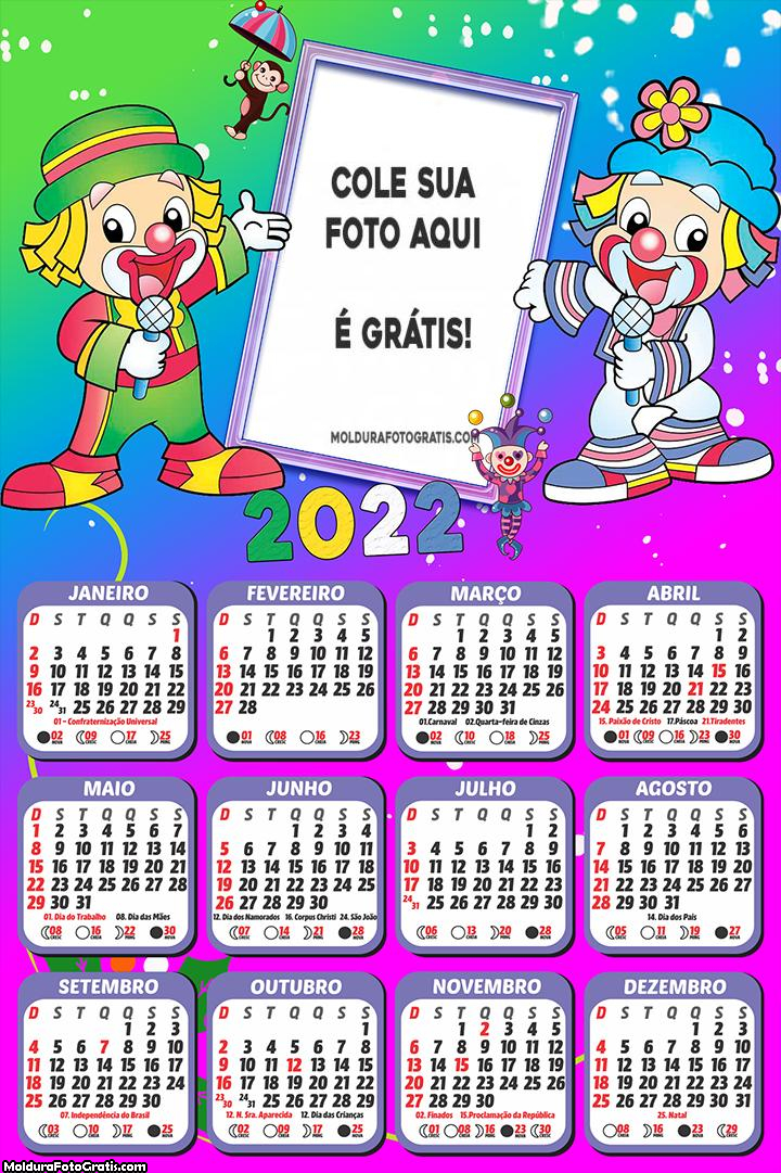 Calendário Patati Patatá Infantil 2022