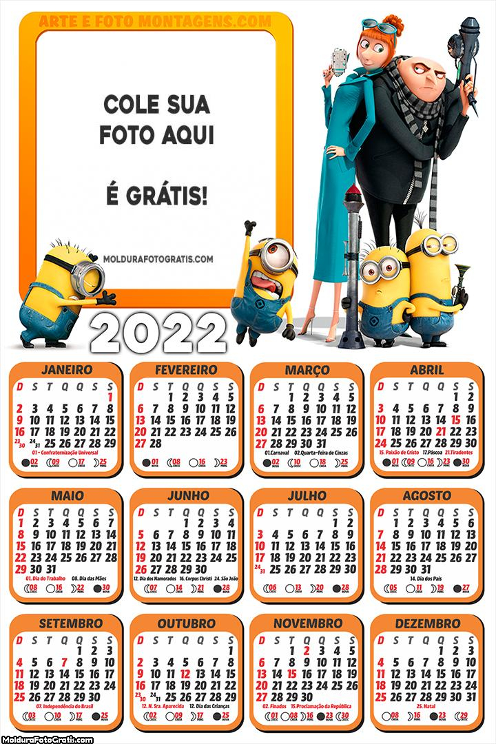 Calendário Meu Malvado Favorito 2022