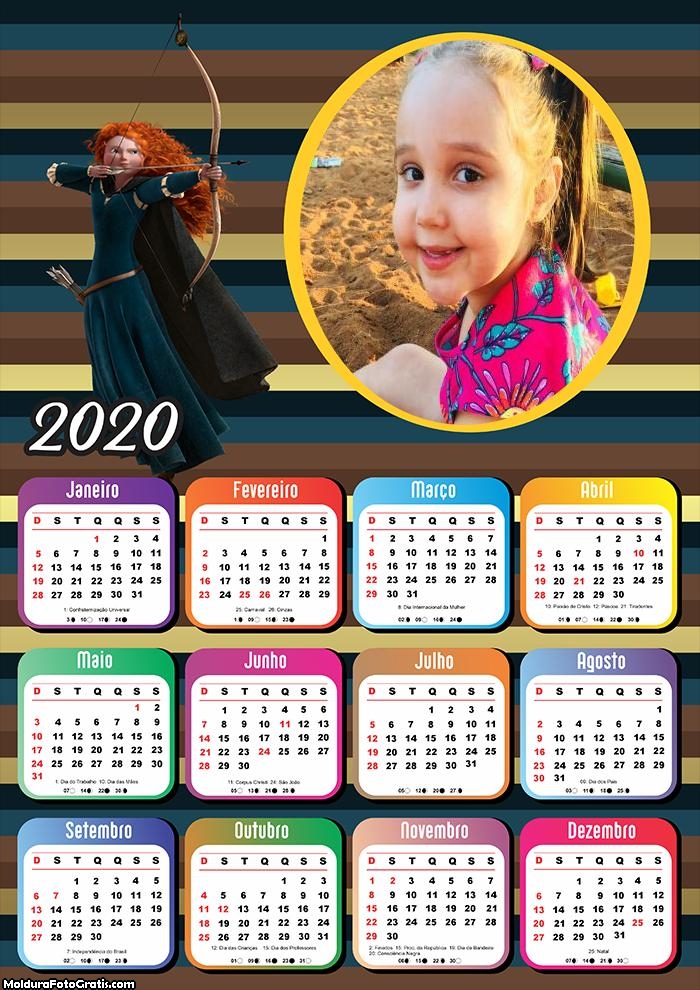 Calendário Valente 2020