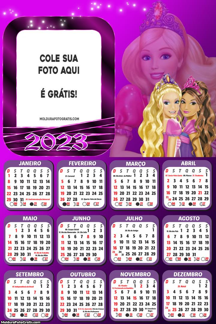 Calendário Barbie Cutie 2023